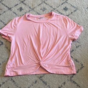 Shein pink crop top